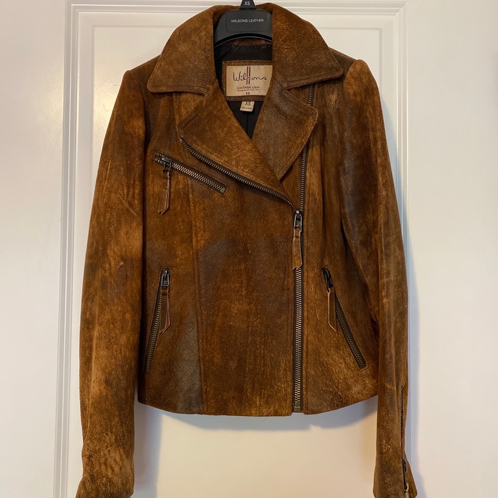 Womens Wilsons Soft Leather Jacket Size XS